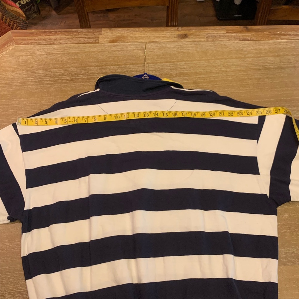 Neiman Marcus Navy and White Striped Sweatshirt - Picture 7 of 10